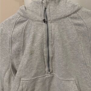Lululemon Athletica Light Gray Zip-Up Hoodie